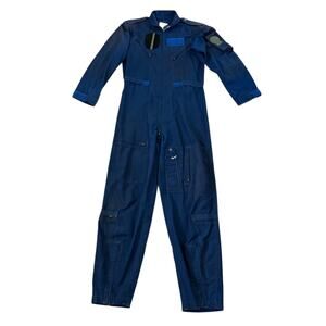 Vintage 1980's Royal Blue CWU-73/P Men's Size 40 Long  Flight Suit Read